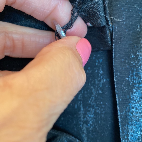 Lulu’s high waisted pleated tie front black pants - Picture 5 of 5